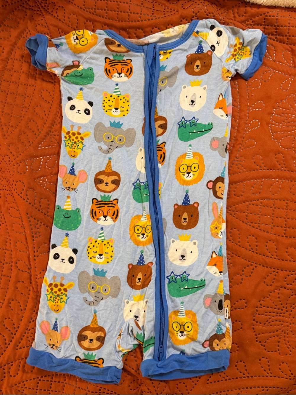 Little Sleepies 18-24M Birthday short zippy